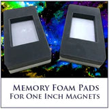 One Inch 3,900 Gauss Magnets for Powerful Chi - FREE Memory Foam Pads included!