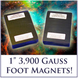 One Inch 3,900 Gauss Magnets for Powerful Chi - FREE Memory Foam Pads included!